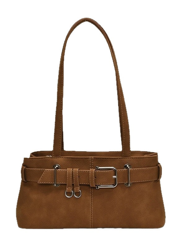 One-shoulder underarm versatile commuter handbag