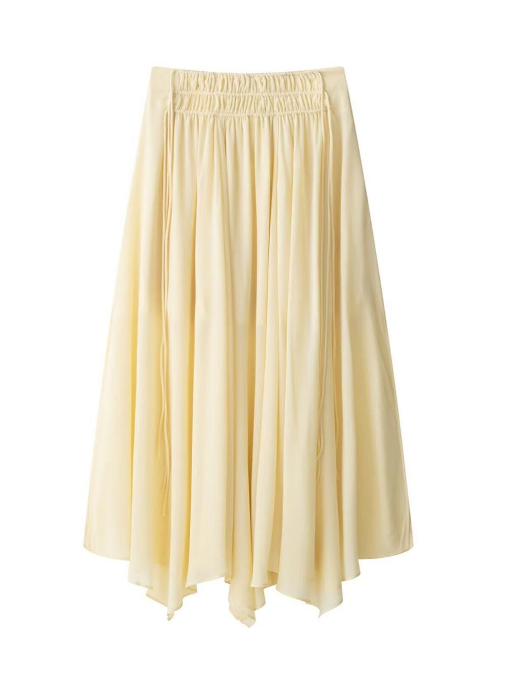 Two-Way Ruffled Long Sleeve Shirt and Skirt Set