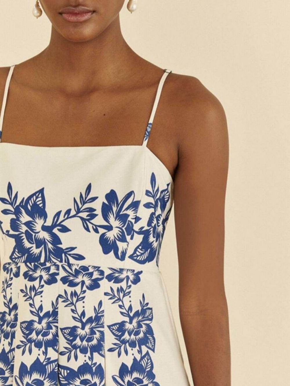 Ethnic style symmetrical print dress