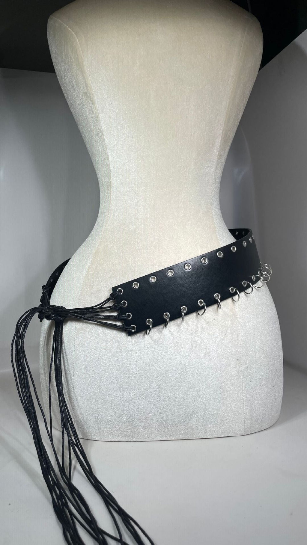 American Style Eyelet Strap PU Belt