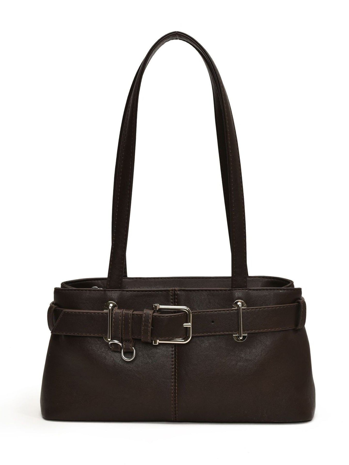 One-shoulder underarm versatile commuter handbag