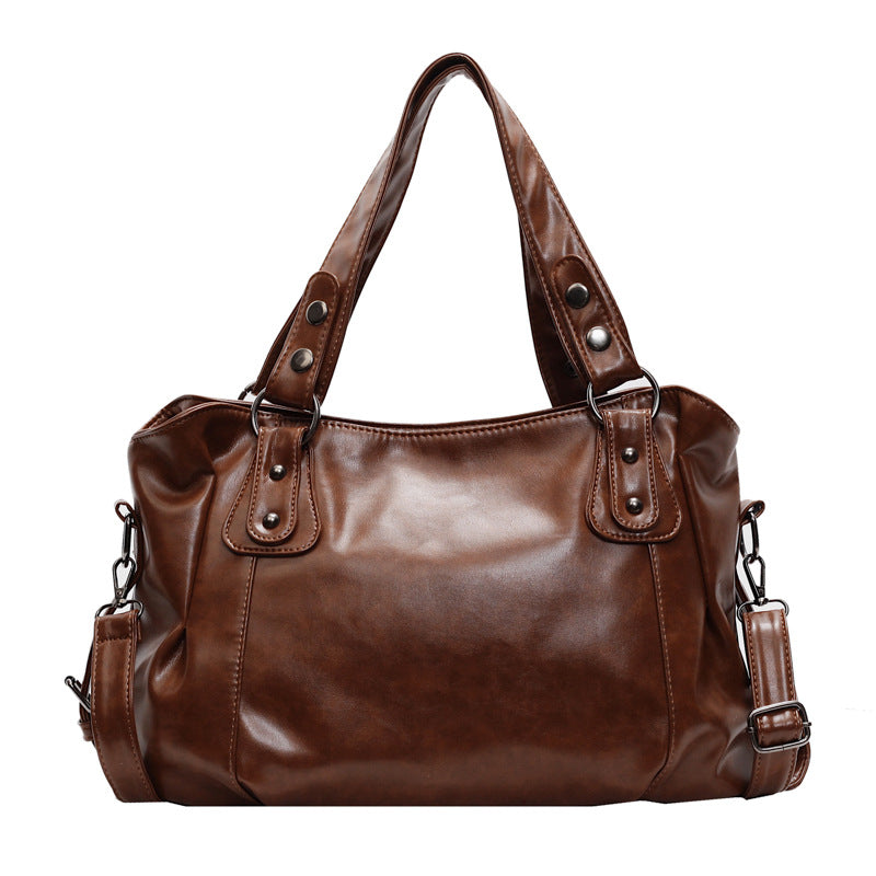 Retro casual high-end niche shoulder tote bag