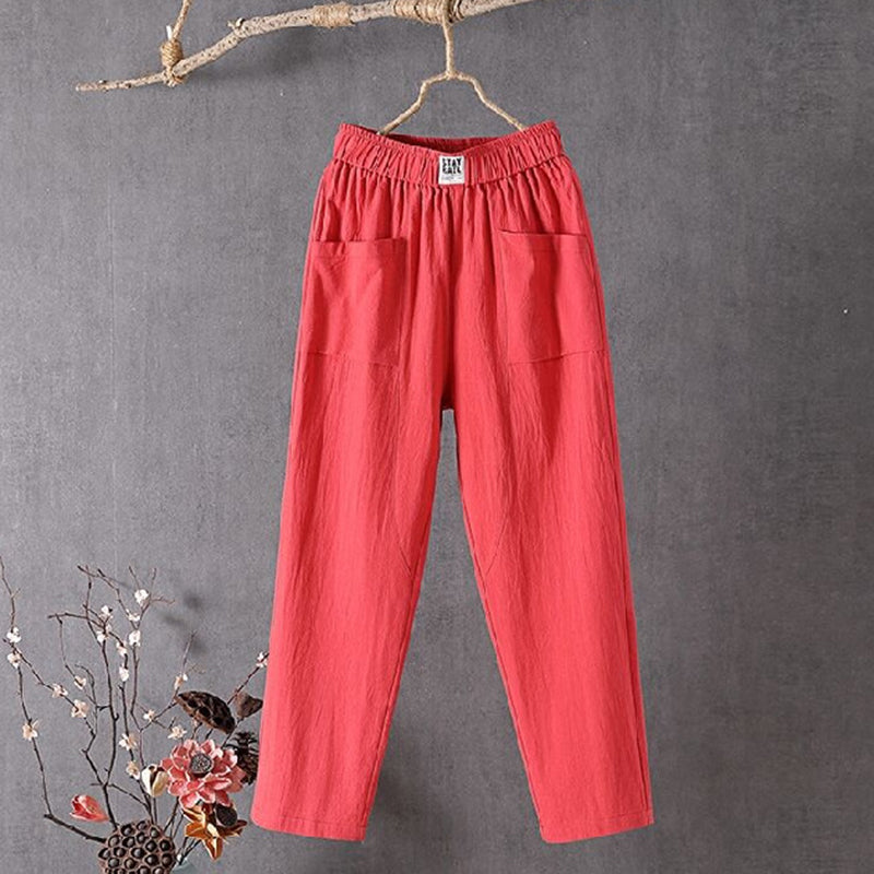 Solid Color Simple Loose Casual Pants