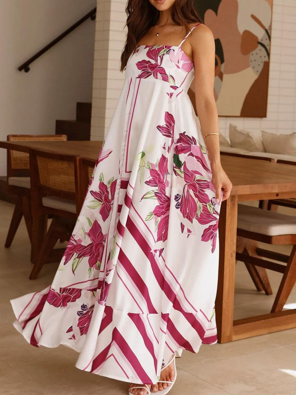 Floral Print Resort Maxi Dress