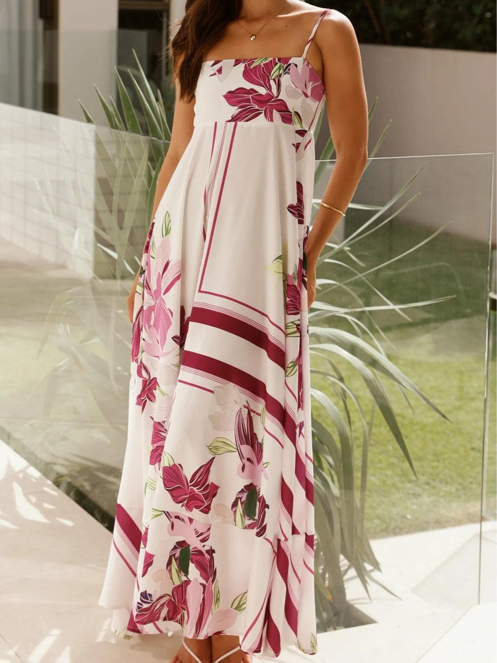 Floral Print Resort Maxi Dress