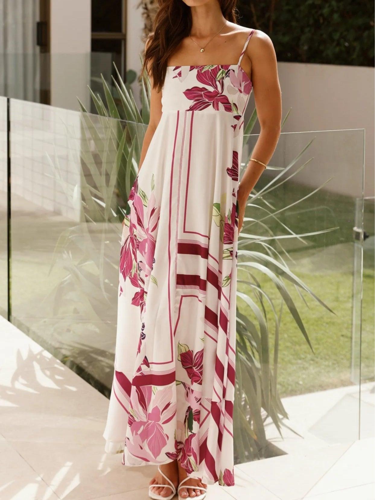 Floral Print Resort Maxi Dress