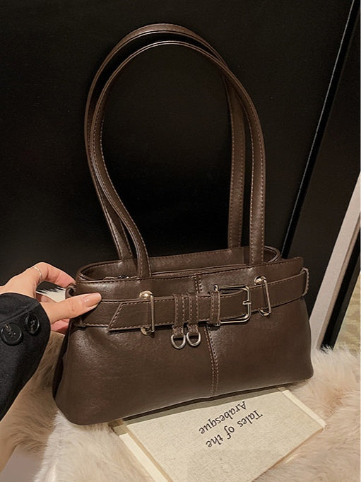 One-shoulder underarm versatile commuter handbag