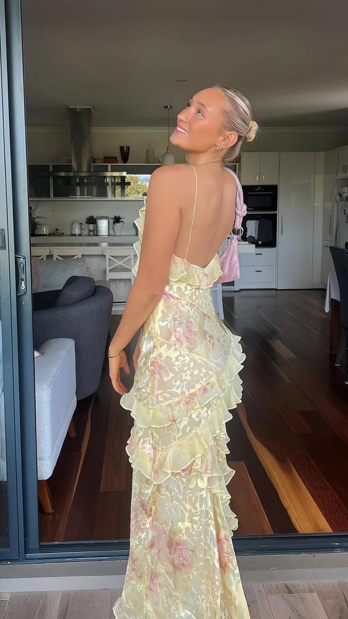 Sexy Mermaid Spaghetti Straps Lace Dresses