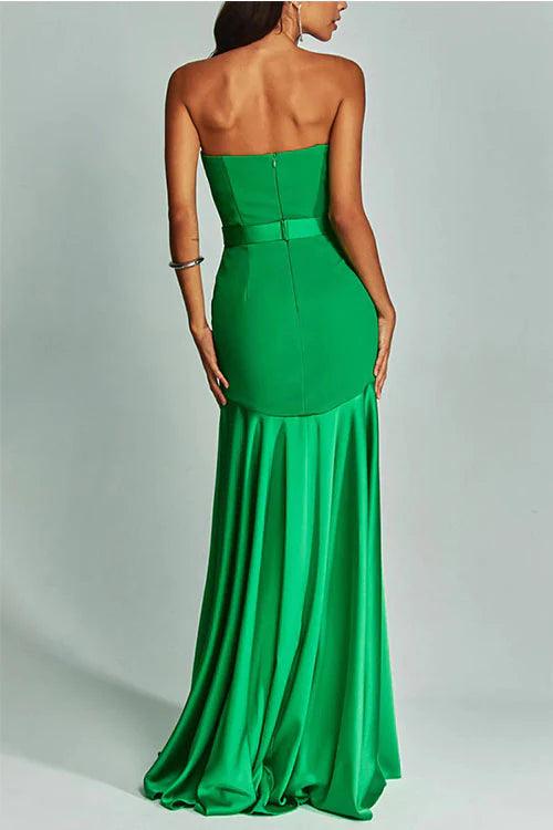 3 Colors Sleeveless Dress With Chest Wrap