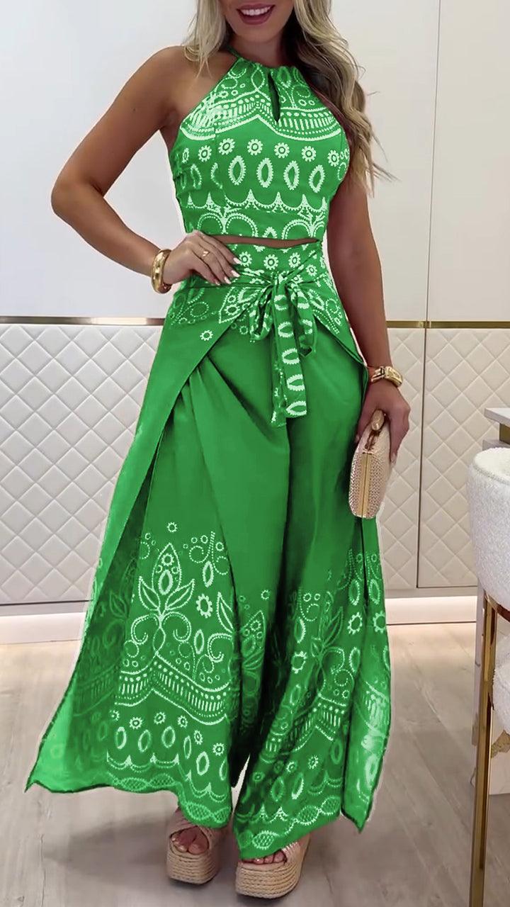 Printed Holiday Casual Three-Piece Suits