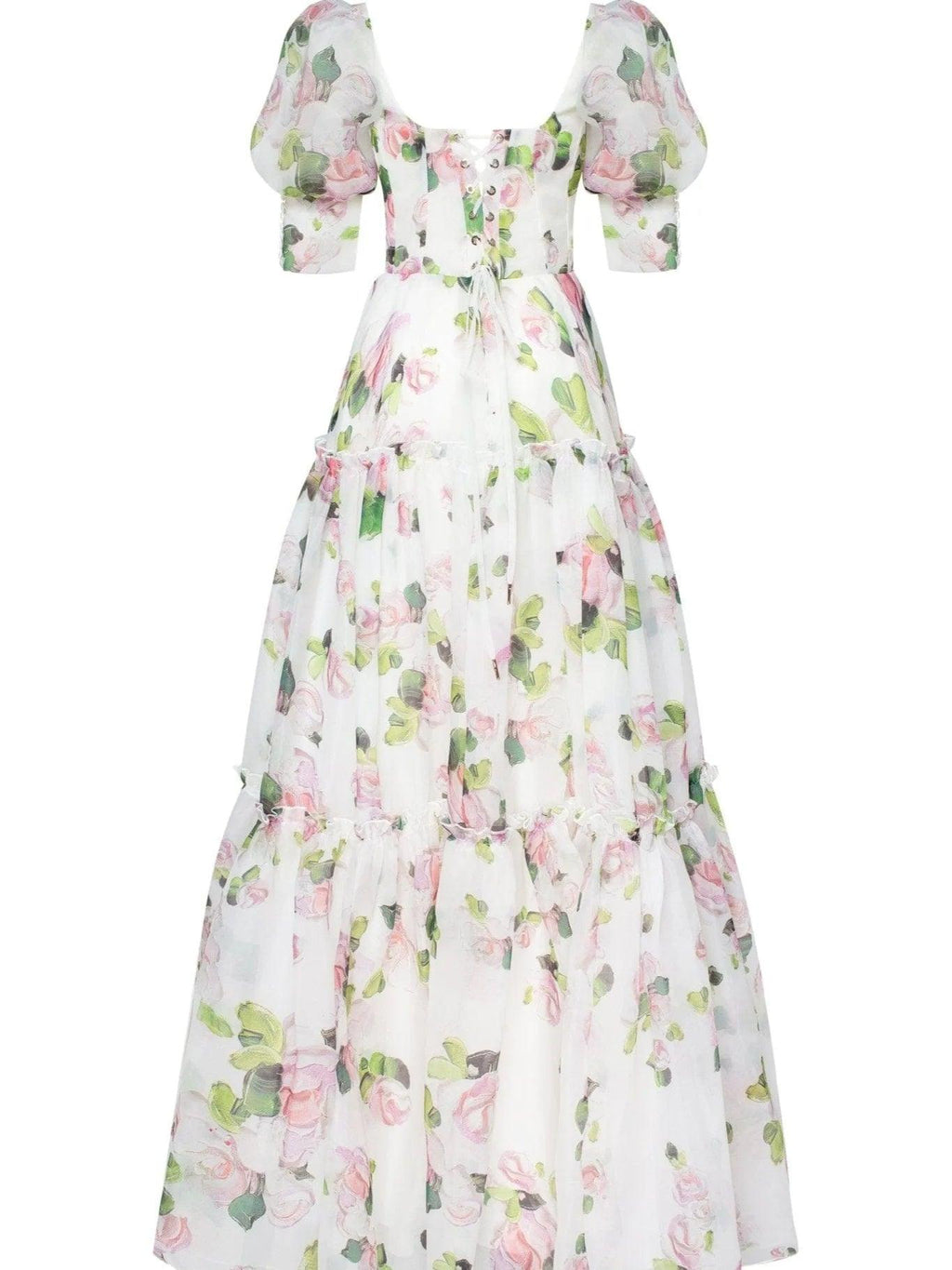 Voluminous Sheer Sleeves Dress