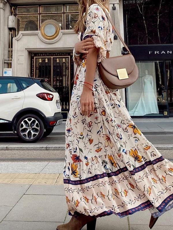 Printed Bohemian  Maxi Dress