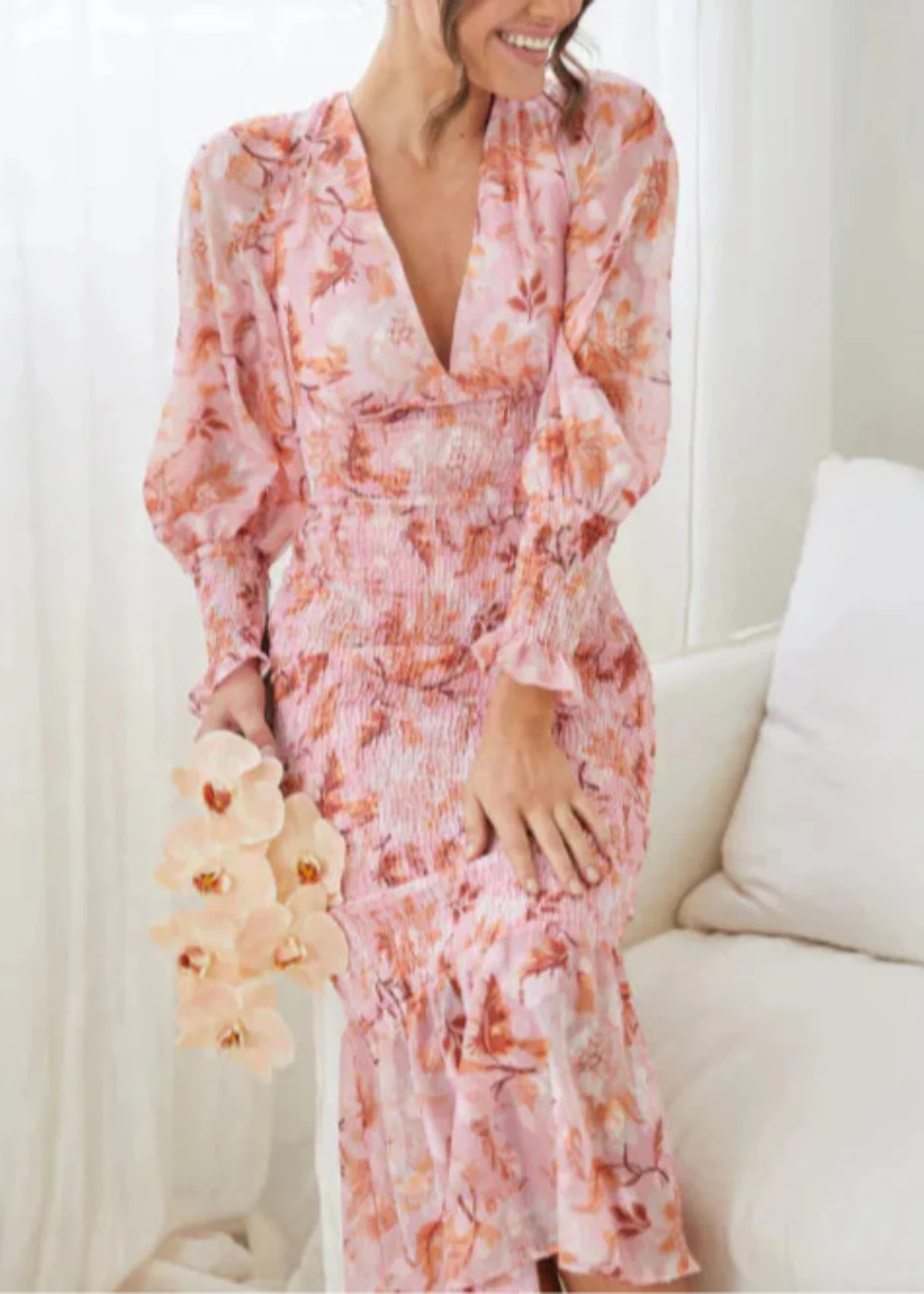 Elegant and Chic Floral Dress