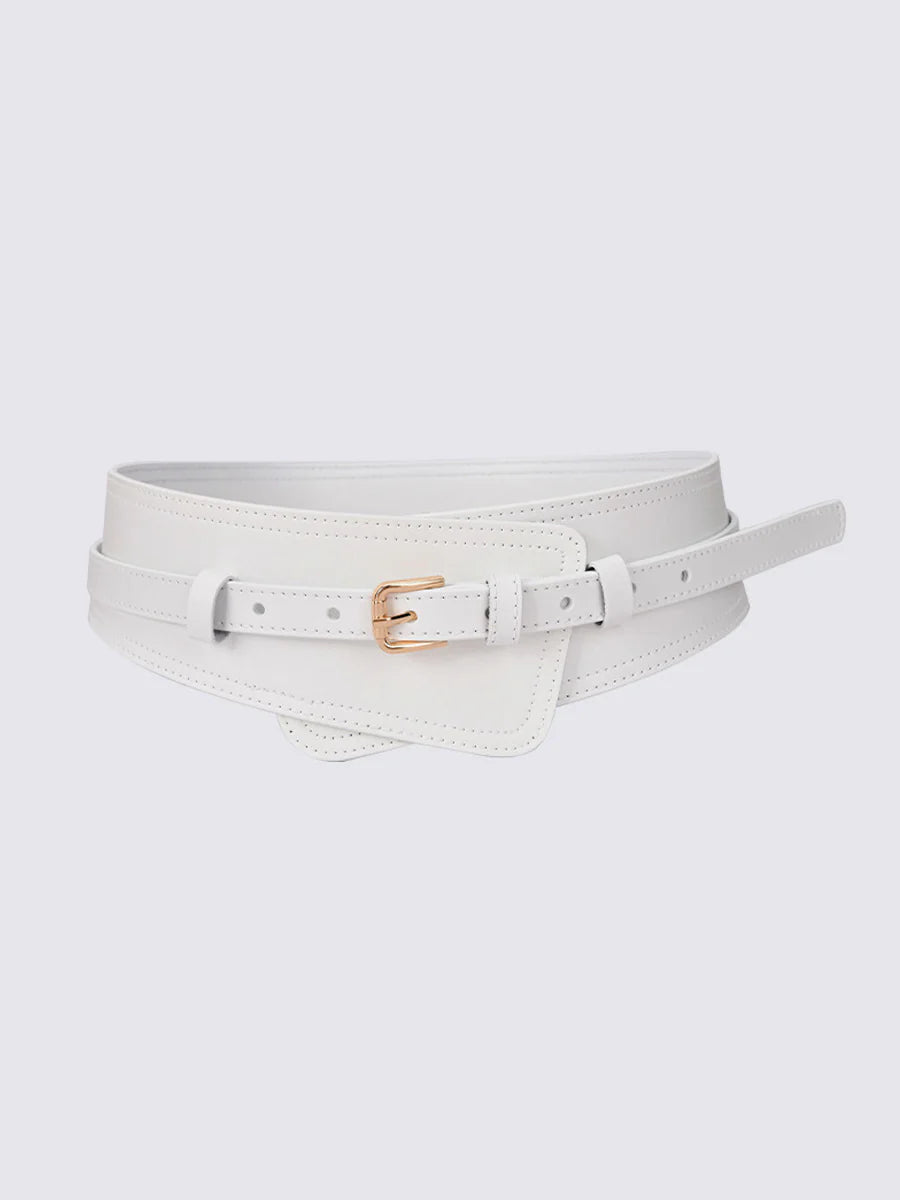 Women's Fashionable Imitation Leather Harness Wide Belt