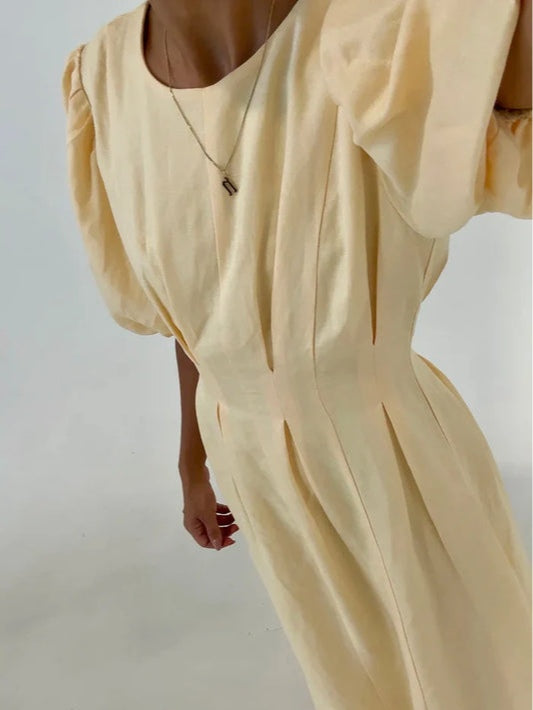 Butter Yellow Air Maxi Dress