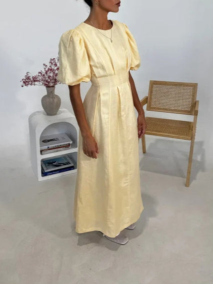Butter Yellow Air Maxi Dress