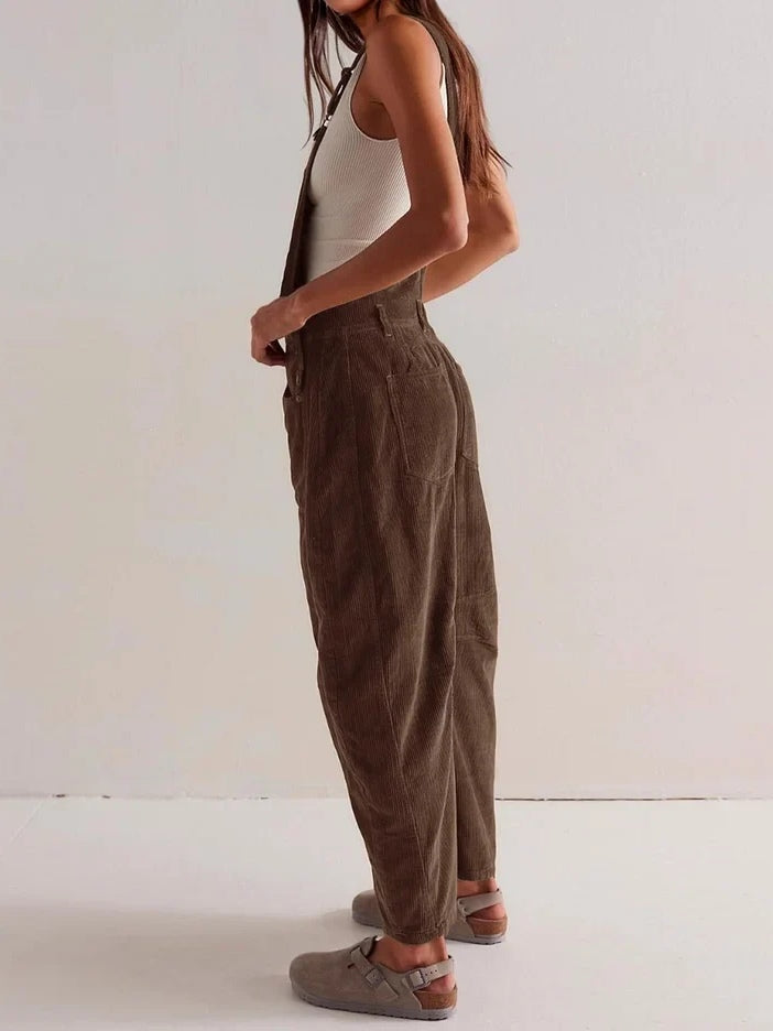 Vintage Corduroy Workwear Jumpsuit