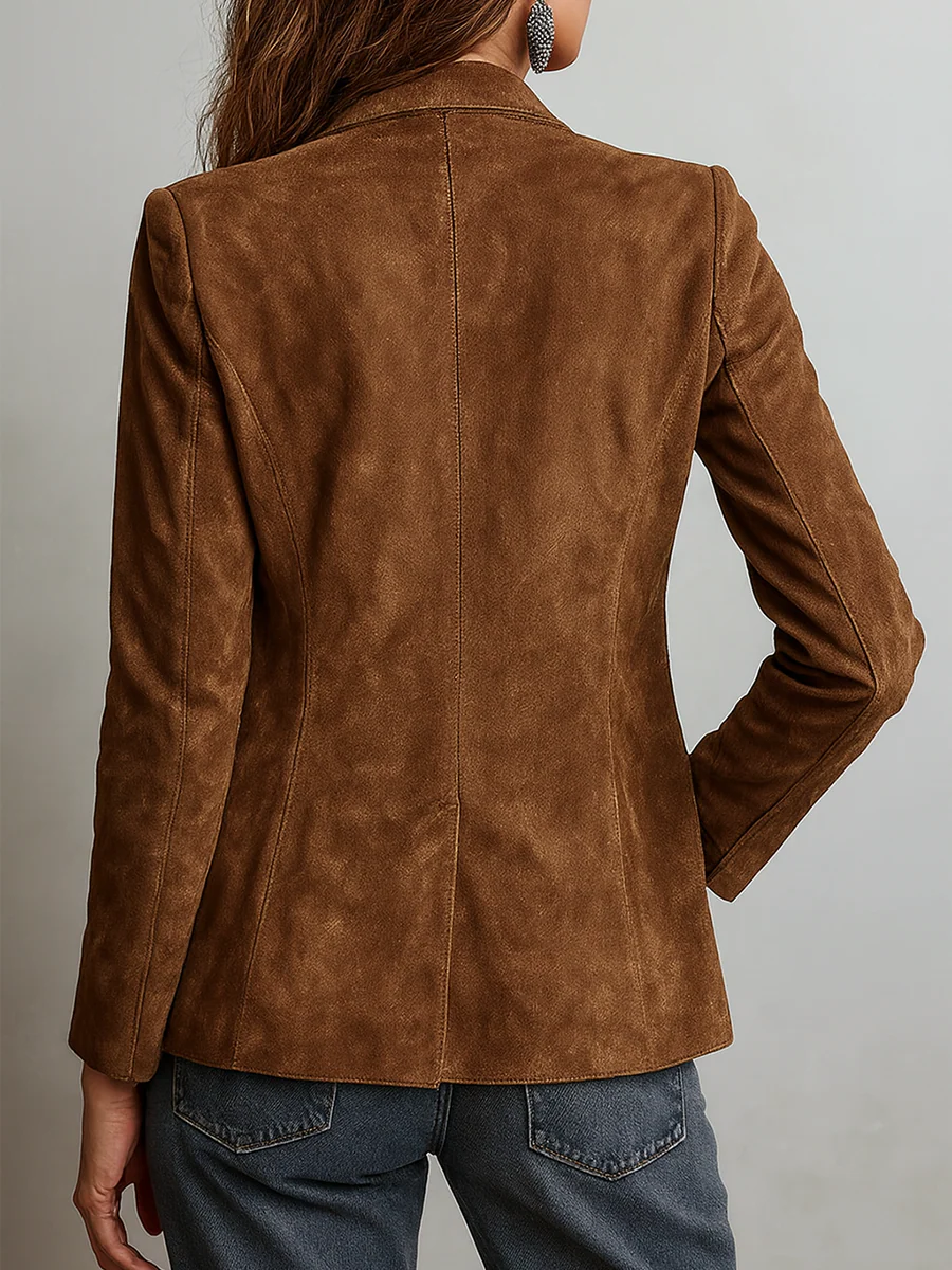 Vintage Brown Suede Jacket