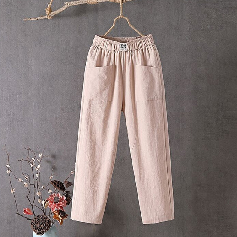 Solid Color Simple Loose Casual Pants