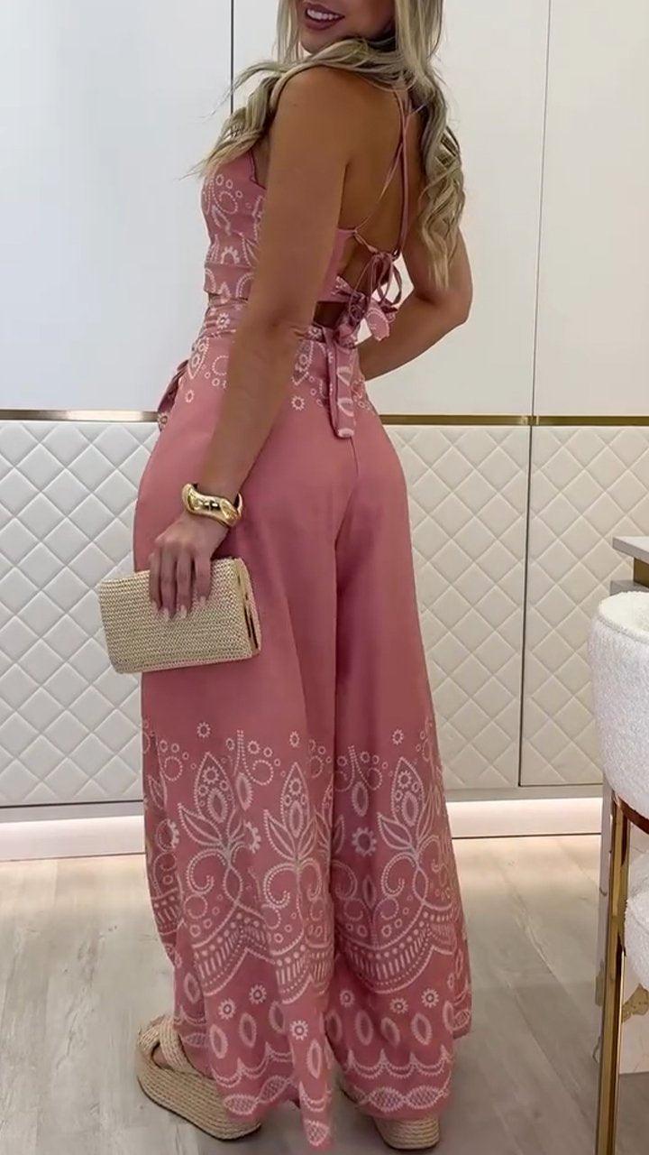 Printed Holiday Casual Three-Piece Suits